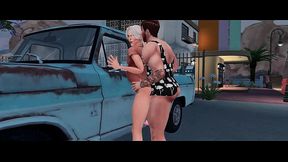 BEST FRIENDS HAVE DIRTY GAMES WITH HARD ANAL SEX IN THE PARKING LOT (SIMS GAY PORN)