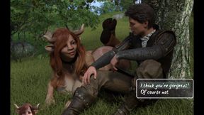 Sucking the Milky Tits of a Cow Girl