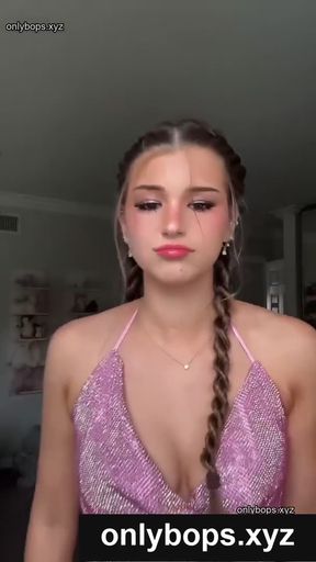 Amateur teen shares naughty content on TikTok & OnlyFans
