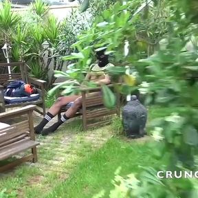 Slut hdiden face fucked raw by Jess Oran outdoor