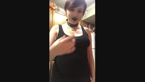 Goth slut services your stress away POV