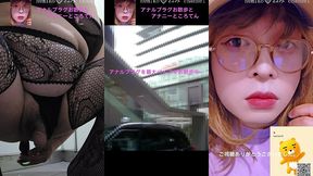 アナルプラグを最大バイブ起動しながらお散歩して最後はアナニーところてん