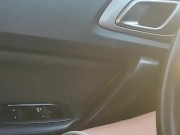 VERY RISKY! Playing with my Sissy Clit by a Busy Road!