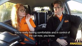 Fake Driving School - Ginger Brit Slut Ella Hughes Gets Pussy Pounded Mid-Lesson