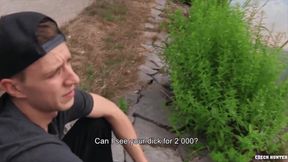 CZECH HUNTER 552 - Cute Twink Patrick Sucks A Stranger's Cock And Gets His Ass Stretched For Money
