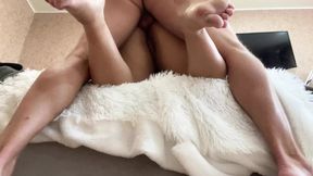 The maid spread her legs and I fucked her
