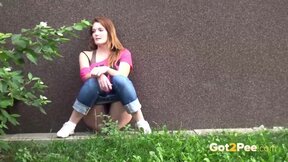 ”Ladies outside in public looking hot peeing”