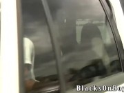 Aiden McAllister Handles Two Black Cocks