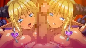 Twin Demonic Elves Pleasure Him Together in Steamy Dual Blowjob Fantasies
