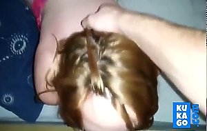 Girlfriend takes the cumshot in her mouth and swallows