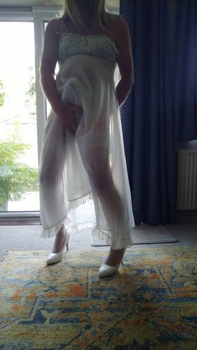 Memorable moment from "Love to dress when I'm alone."