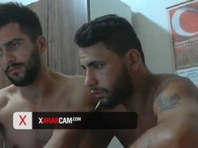 Turkish bromance: 2 studs jerking off together - Arab Gay