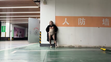 Playing alone in the garage