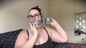 Lacey - Self Gag Fun and Orgasms After Gym Part 1