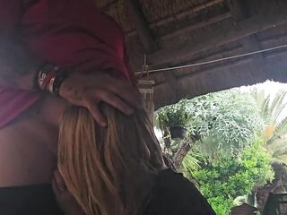 eighteen Year Old Sucking Dong Outdoor at Holiday Resort