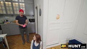 Slutty babe Maya Sinn pays for with her pussy for my services