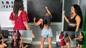 Paleontologist WannaBe's Give WEDGIES. Two Classmates, Mia Hope and Sushii Xhyvette, Are Studying While Kiara Star Slacks Off- So They Give Her HUGE Atomic Wedgies! Femdom, Bully, Humiliation, Wedgies 1080p