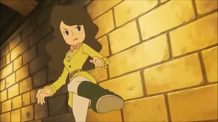 Emmy Altava BALLBUSTING anime BALLS KICK Professor Layton