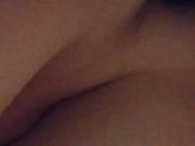 trans girl anal play in the shower after a long week