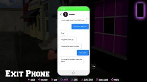 Kissing the busty Latina in animated Ape Route game