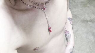 Camper garage dinking around