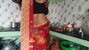 house wife suck neighbour in kitchen when husband not there in home