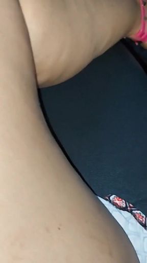 Iconic moment from &quot;Horny mature woman masturbates in the backseat of a taxi and teases the driver in public&quot;