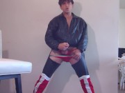 Porn Prince in Vest Boots & Leather Chaps!
