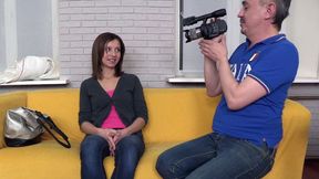 ”Brunette Teen Gets Banged At Casting”