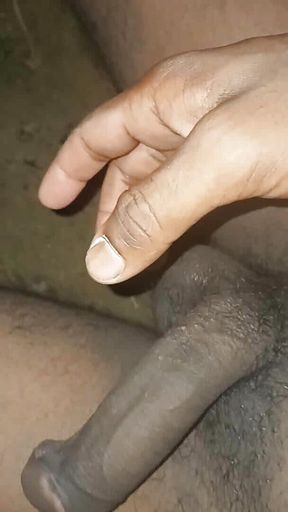 Solo Masterbating Desi Gay in Village with Hands