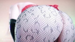 Super Sexy babe Bombshell Curvy Butt inside Tight African Stockings Close