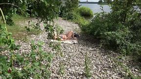 dreister spanner besamt meine muschi im bikini am see!