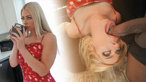 Chunky black cock for busty blonde with big titties and juicy booty