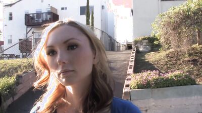 Amy Quinn puts full size of that black dick in her mouth