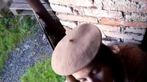 Czech street artist Lucy Mendez gets her shaved pussy pounded and fucked in missionary