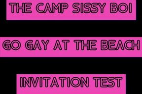 AUDIO ONLY - The Camp Sissy Boi invitation test let me know if you complete it