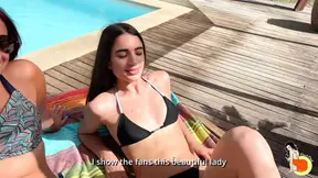 Teenie skank Candie in hot threesom with ass and pussy eating