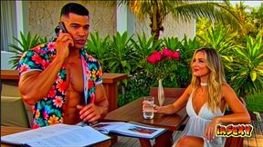 loira delicia sendo fodida de quatro na borda da piscina pelo atendente dotado [ gerado por ia ]