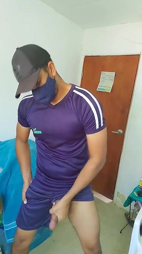 Indian Black Cock Gets Masturbated