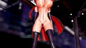 code geass c.c. hentai undress dancing lupin big boobs mmd 3d redhead
