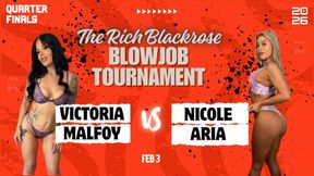 Two Girl Blowjob Competition Nicole Aria vs Victoria Malfoy