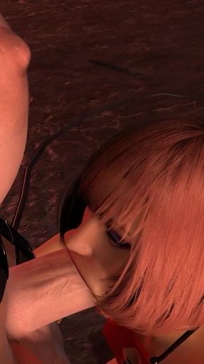 Sucking Futa Dick on the Street   Clip 2