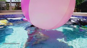 Raven Back at the Pool to Deflate and Destroy FULL Video HD (1920x1080)