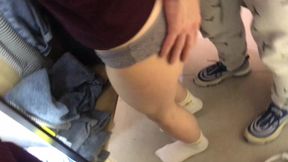 Sneaky Fitting Room BJ - Amateur Girl Sucks Cock in Clothing Store Raw