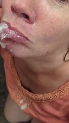 Jaw-dropping moment from &quot;Amateur facial and cumshot compilation - even more!&quot;