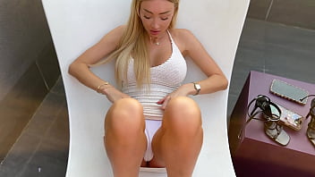 Outdoor Footjob and Sex with Cum Covered Toes - Frances Bentley -