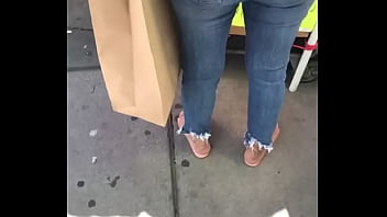 Dominican milf walking with big fat ass