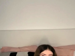 Adrianna Savu's tight vulva is on full flash in this