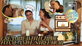 Cooking livestream Internal ejaculation; Ginormous pecker trans wifey x sandy-haired tradwife - E. Streetcar & Chloe Foxxe