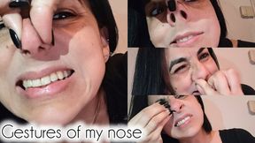 Very seductive gestures of my nose